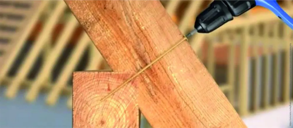 Шуруп по дереву полусферическая головка конструкционный 8х300 Torx 40 HIMTEXfix