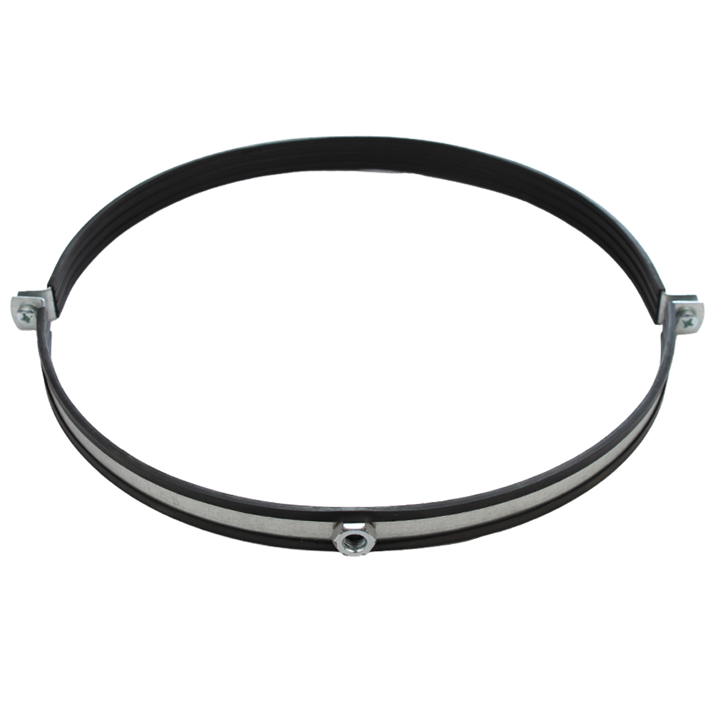 Хомут для воздуховода с резиновым профилем 315мм (ГАЙКА)