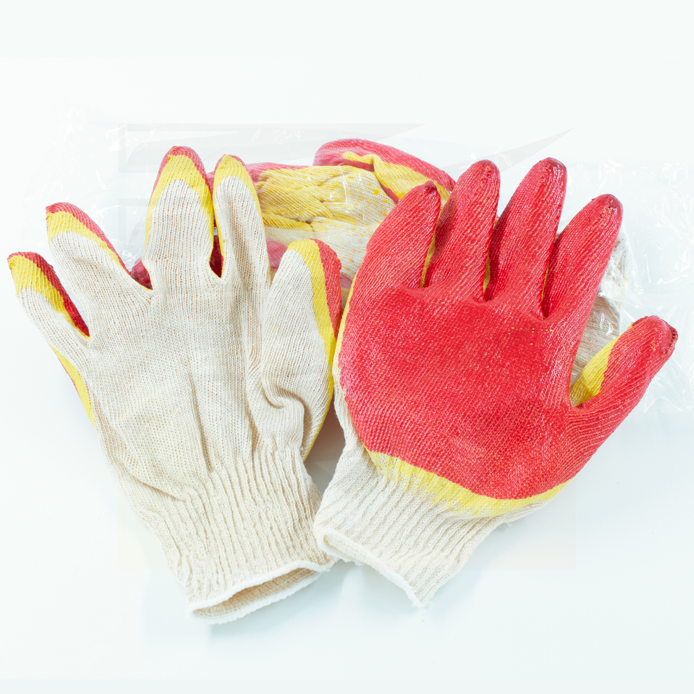 перчатки рабочие двойной латекс оптом в наличии Аленка