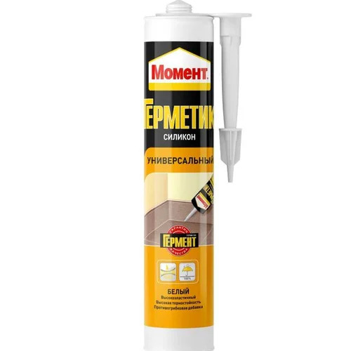 Герметик силикон Универсальный МОМЕНТ белый (280 мл; 12шт)