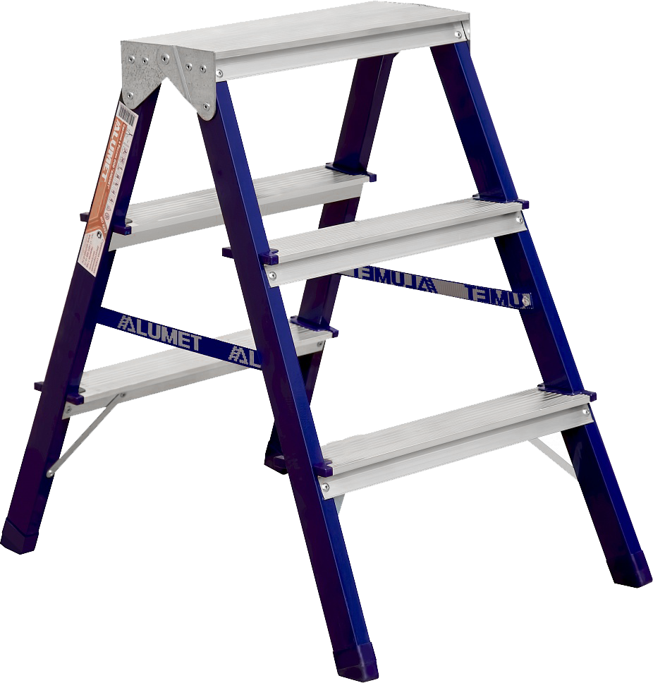 купить небольшую стремянку 65 сантиметром алюминиевую алюмет хорошее качество
