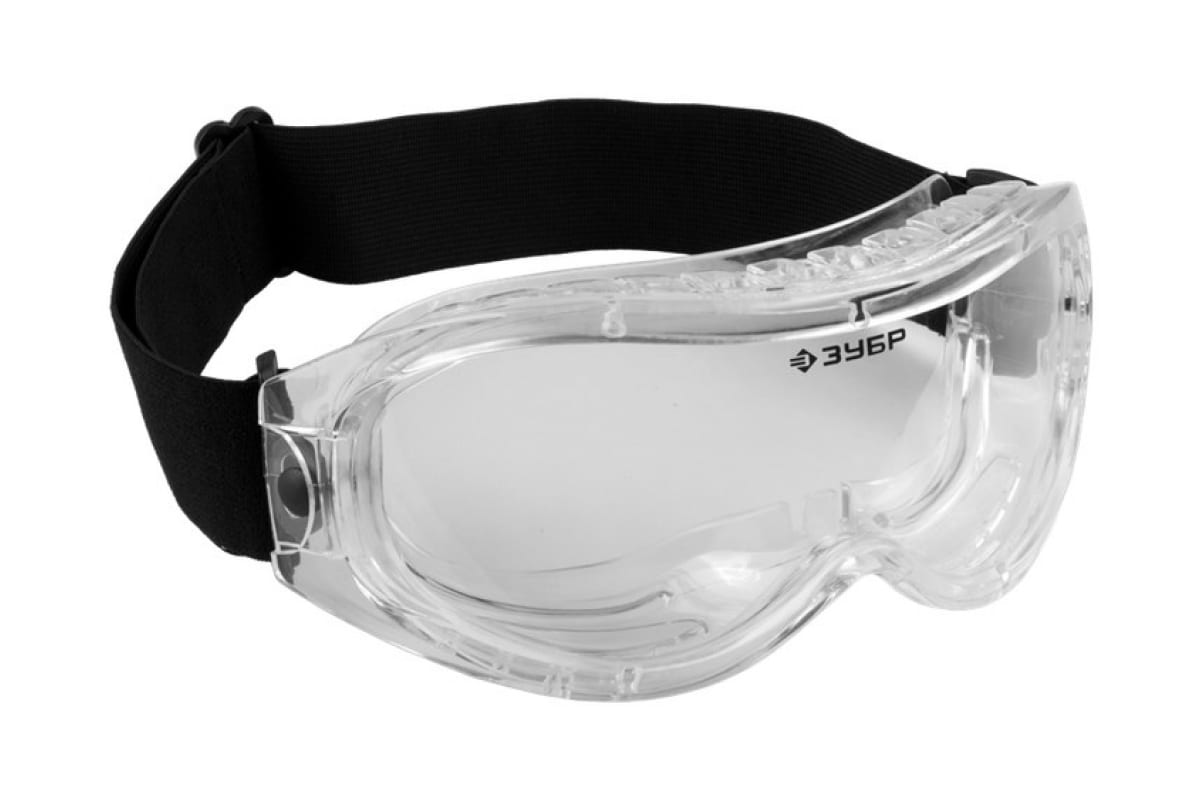 Очки защитные с непрямой вентиляцией химостойкая линза из ацетата целлюлозы ЗУБР Эксперт низкая цена