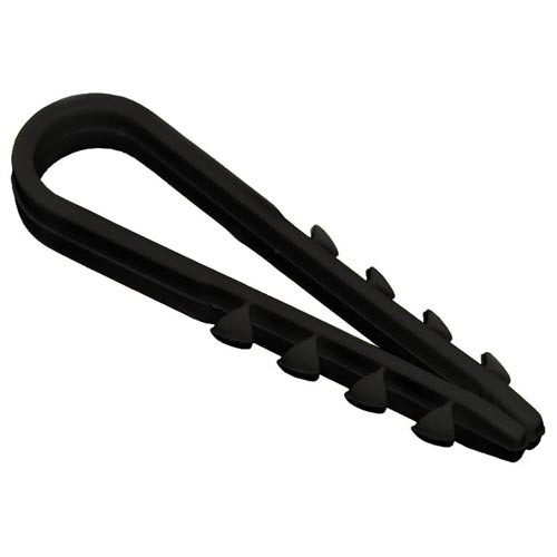 купить хомут дюбель фортис флекс черного цвета