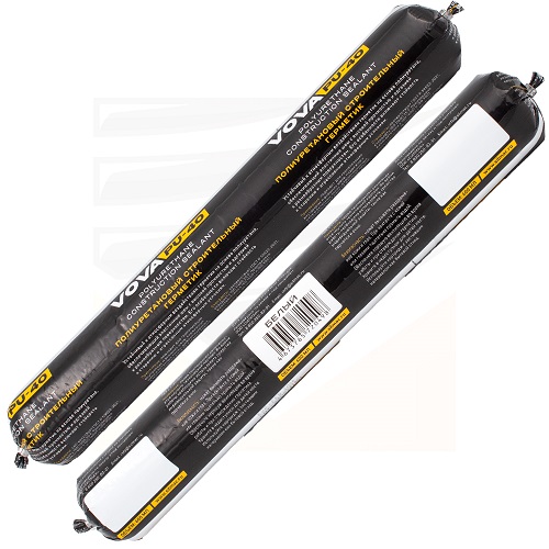 Герметик полиуретановый VOVA строительный PU-40 600 мл БЕЛЫЙ файл-пакет