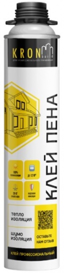 Клей-пена KRONBUILD для теплоизоляции в наличии склад Красннодар доставка по РФ