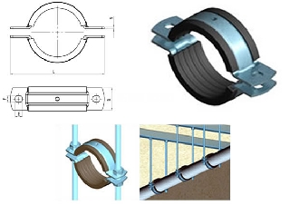 хомут сантехнический 4 1/2 дюйма 120-140 мм
