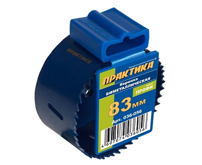 Коронка биметаллическая 83 мм Практика