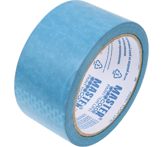 Лента малярная 48ммх25м для деликат. поверх. рисовая бумага термост. до 120С УФ-стойк. до 30 дней