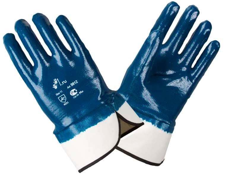перчатки масло-бензо-стойкие полукрага 9912