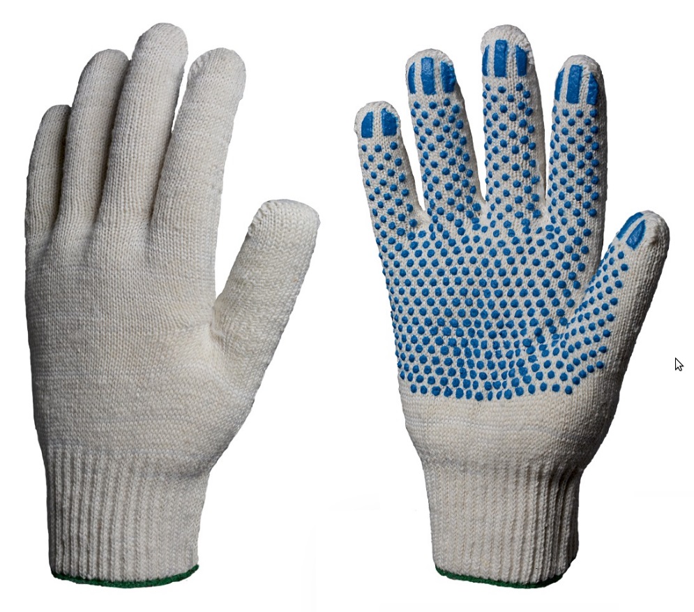 купить рабочие перчатки хб прочные