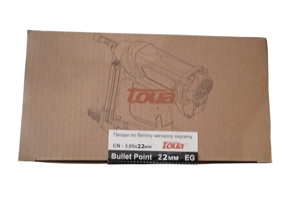 Гвозди по бетону Toua CN EG bullet point 3,05х22 мм (1000шт) 4