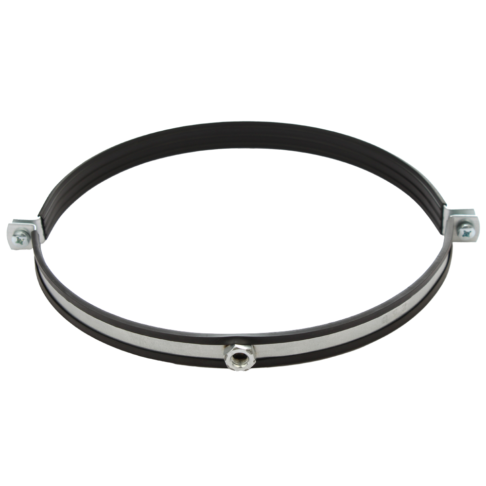 Хомут для воздуховода с резиновым профилем М10 250мм