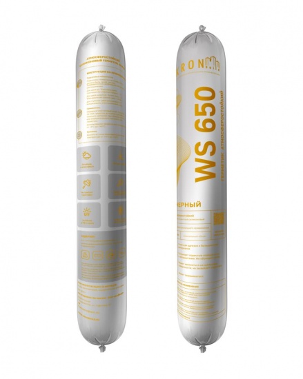 Герметик силиконовый атмосферостойкий KRONBUILD черный 600 мл любое кол-во цена от производителя