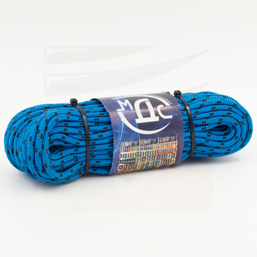 Канат полипропиленовый плетеный 5 мм 16 прядный 30 м с сердцевиной МДС