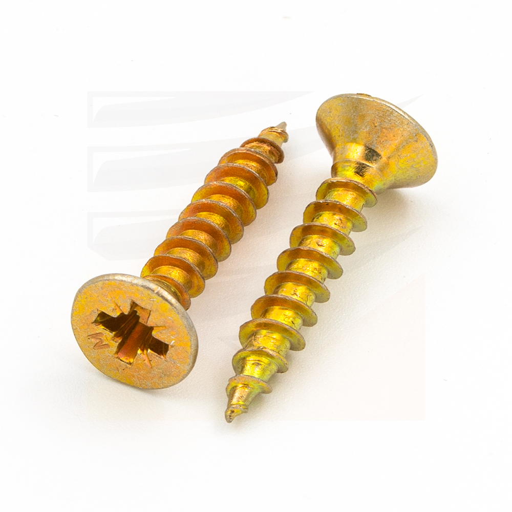 Саморез оконный желтый цинк 4,1х25 острый WS