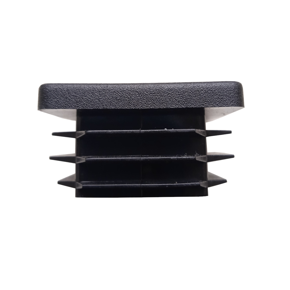 Заглушка квадратная 40х40 пластиковая практичная черная RAL 9017 стенка 1,5-4,0мм  свой склад