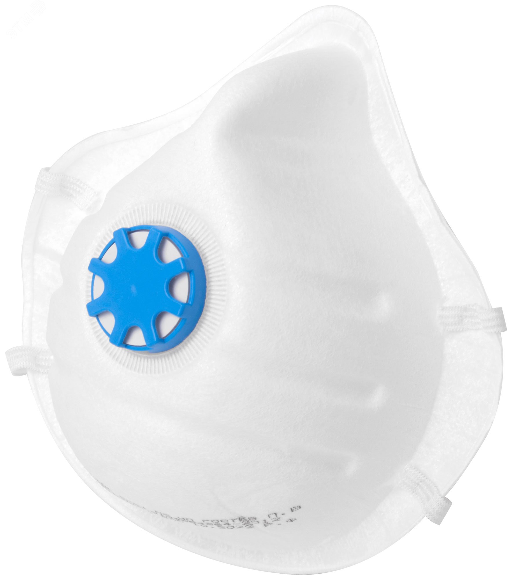 Полумаска фильтрующая формованная 3-х слойная с клапаном FFP1